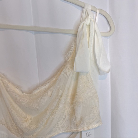 Rya Collection Women's SZ L Anniversary Lace Cutout One-Shoulder Chemise NWT - Picture 5 of 8